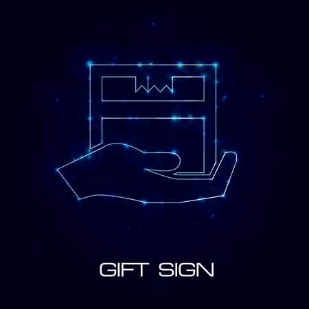 Gift sign,vector のイラスト素材