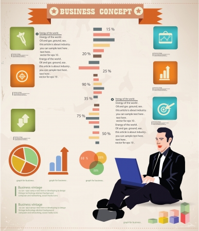 Business concept graphics design,vector のイラスト素材