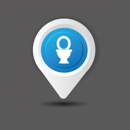 WC bathroom toilet,vector のイラスト素材