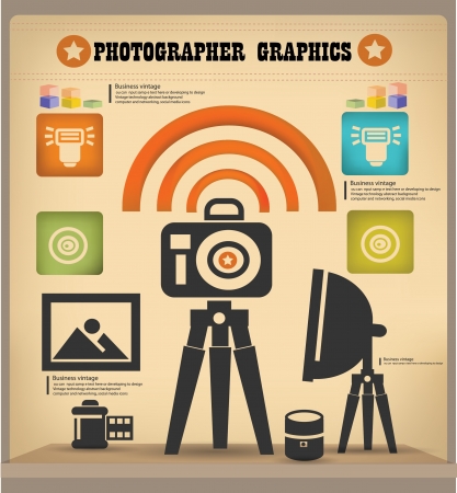 Camera graphics designのイラスト素材