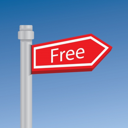 Free signpostのイラスト素材