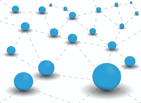 Network communication,vectorのイラスト素材