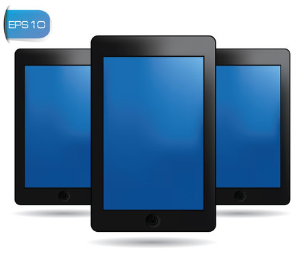 Mobile phone on white backgroundのイラスト素材