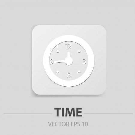 Clock signのイラスト素材