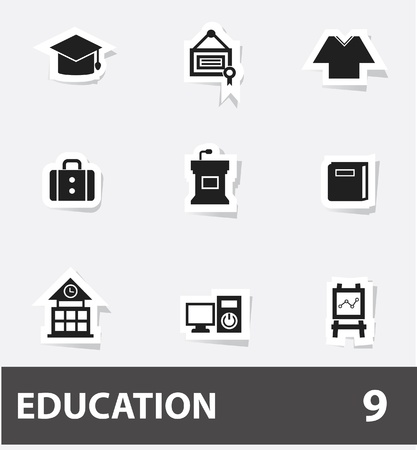 Education iconsのイラスト素材