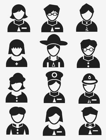 Avatar icon setのイラスト素材