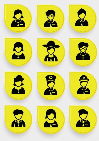 Avatar icon setのイラスト素材