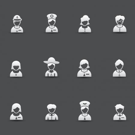 Avatar iconsのイラスト素材