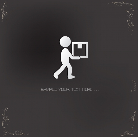 Logistic signのイラスト素材