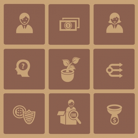 Business concept iconのイラスト素材