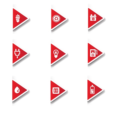 Power universal icon setのイラスト素材