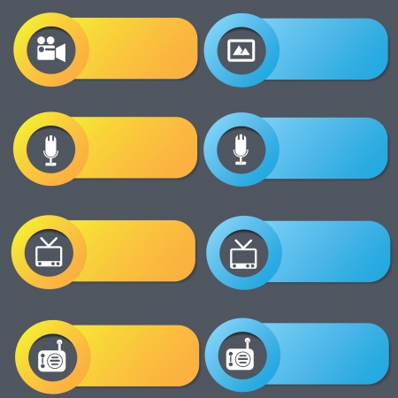Technology banner setのイラスト素材
