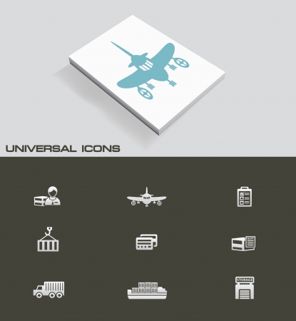 Logistic and store icon setのイラスト素材