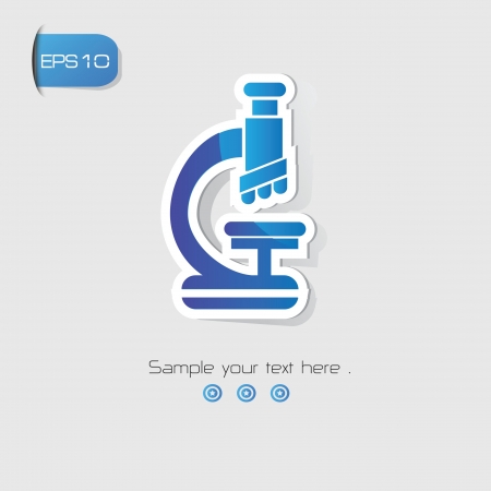 Micro scope symbol,vectorのイラスト素材