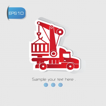 Forklift symbol,vectorのイラスト素材
