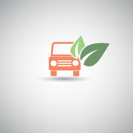 Ecology car symbolのイラスト素材