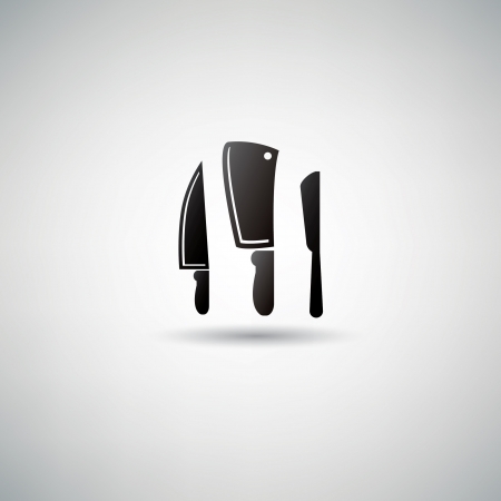 Kitchen knife symbolのイラスト素材