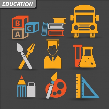 Education Icons,set 1,vectorのイラスト素材