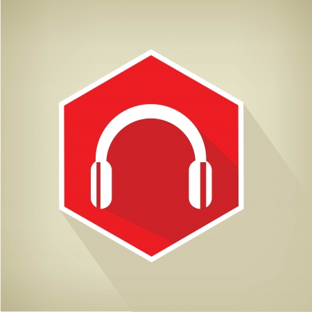 Earphone button,vector のイラスト素材