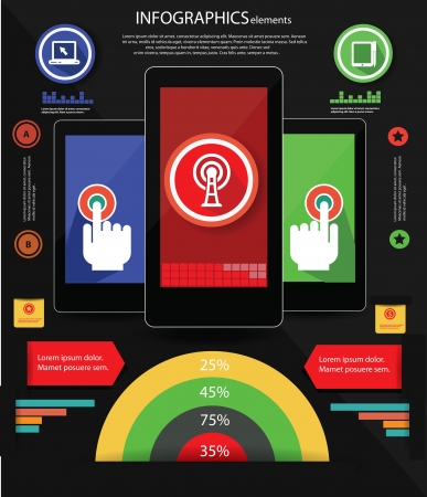 Mobile phone,technology,ab stract,vector のイラスト素材