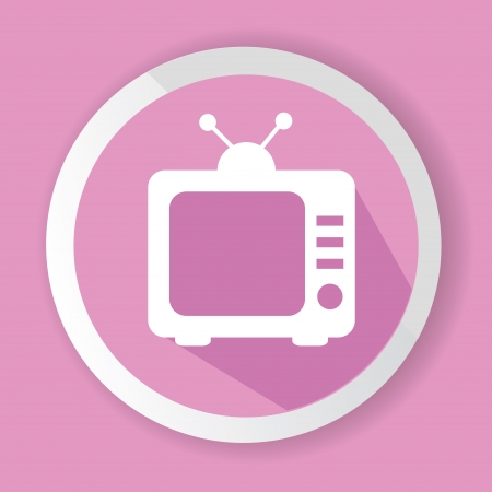 Television symbol,vectorのイラスト素材
