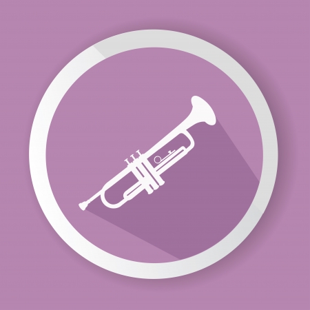 Saxophone symbol,vectorのイラスト素材