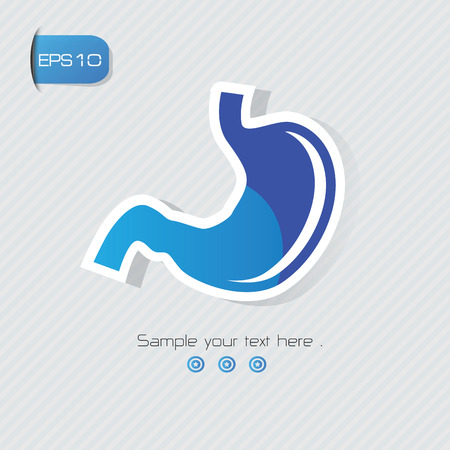 Stomach symbol,vectorのイラスト素材