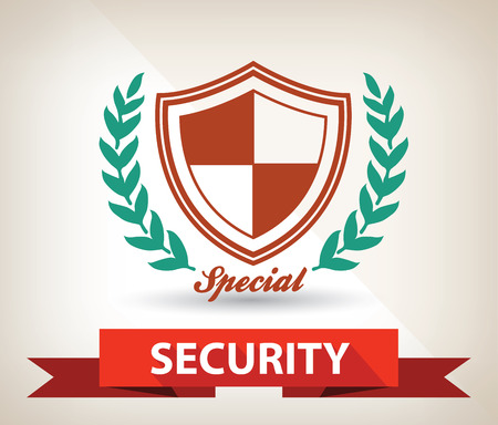 Security badge,vectorのイラスト素材