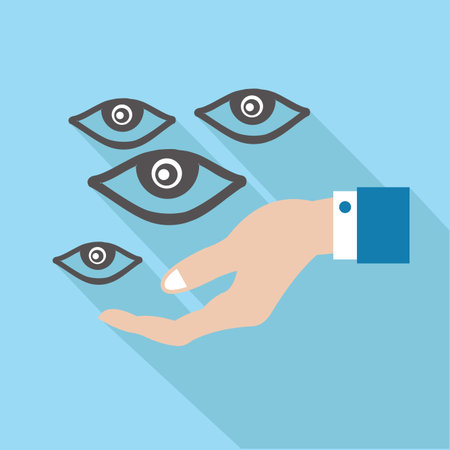 Eyes concept,vectorのイラスト素材