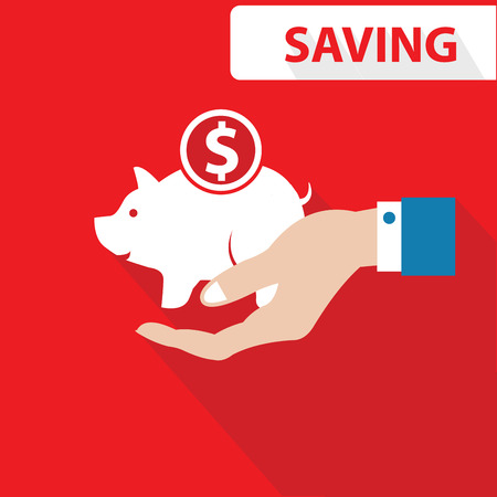 Saving concept,vectorのイラスト素材