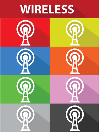 Wireless symbol,vectorのイラスト素材