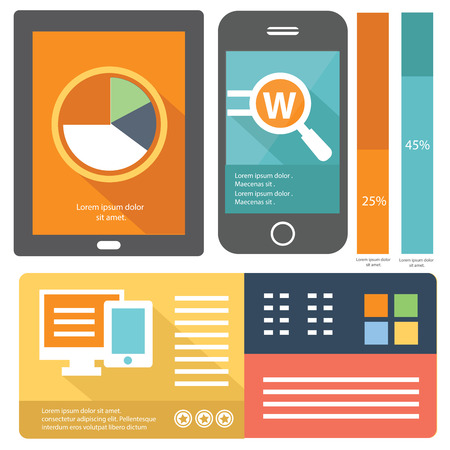 Media concept banners,vectorのイラスト素材