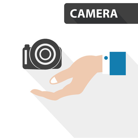 Camera concept,vectorのイラスト素材