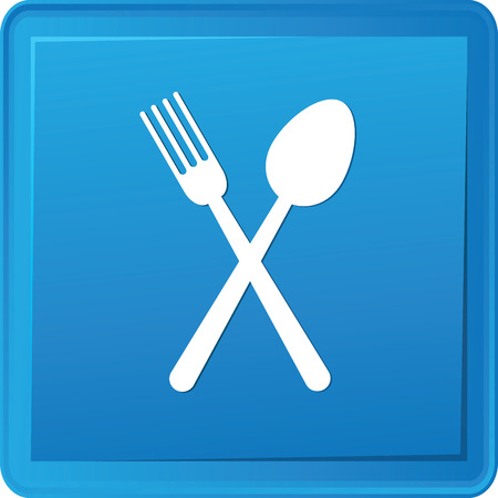 Spoon button,vectorのイラスト素材