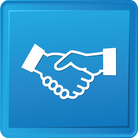 Shake hand button,vectorのイラスト素材