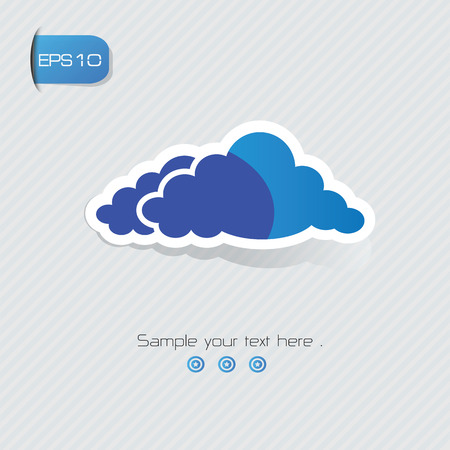 Cloud symbol,vectorのイラスト素材