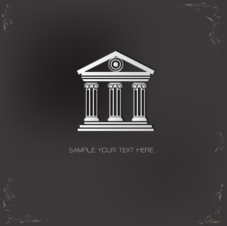 Bank sign,vectorのイラスト素材