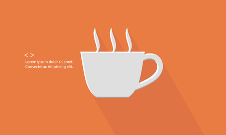 Coffee,Blank for textのイラスト素材