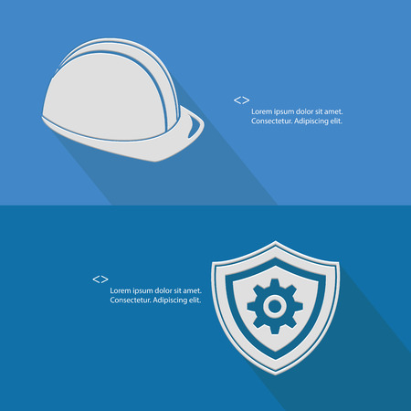 Security for engineering,Blank for text,blue version,vectorのイラスト素材
