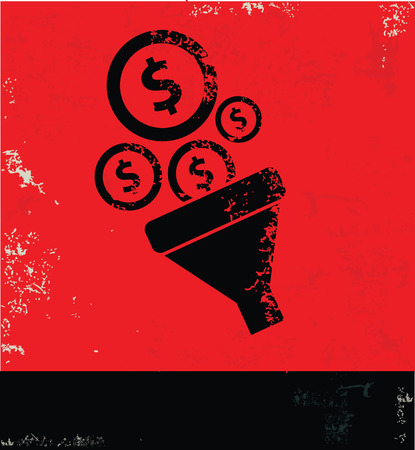 Money filter symbol, vectorのイラスト素材