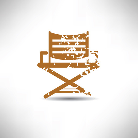 Chair symbol,grunge vectorのイラスト素材