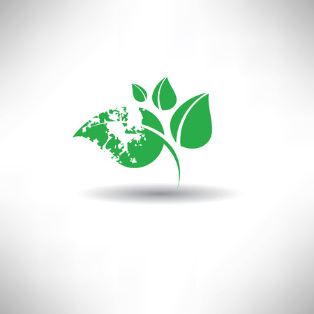 Leaf symbol,grunge vectorのイラスト素材