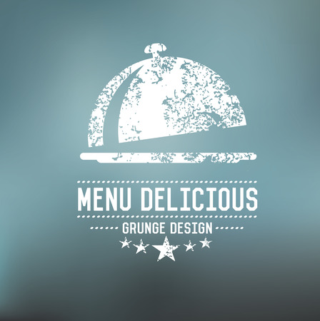 Food badge,grunge vectorのイラスト素材