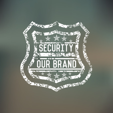 Security badge,vectorのイラスト素材