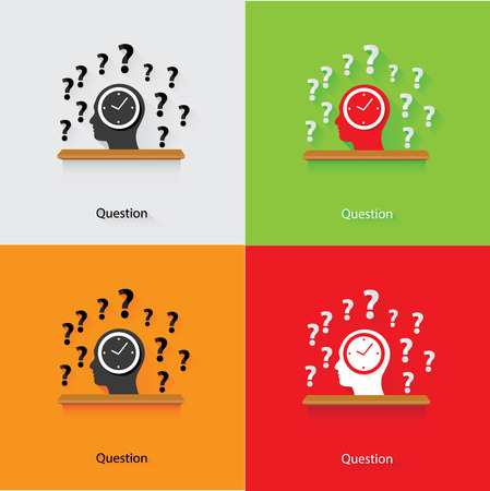 Question concept,vectorのイラスト素材