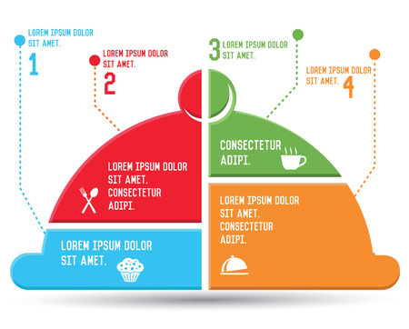 Food Chart,Chart infographics,vectorのイラスト素材