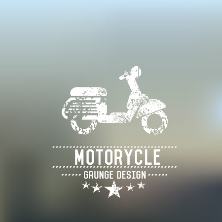 Motorcycle badge,vectorのイラスト素材