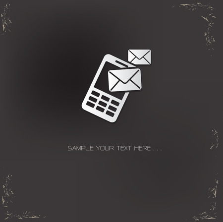 Email on mobile symbol,vectorのイラスト素材