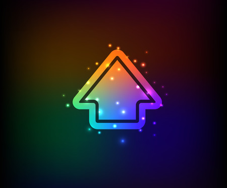 Up symbol,Rainbow vectorのイラスト素材