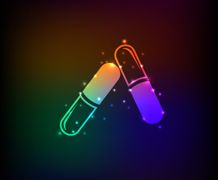 Drugs symbol,Rainbow vectorのイラスト素材
